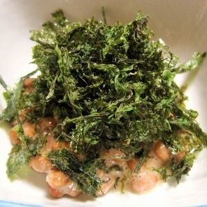 納豆の食べ方-ダブル海苔♪
